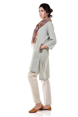 Runnel Course Kurta - Blue - SHUBINAK.COM