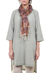 Runnel Course Kurta - Blue - SHUBINAK.COM