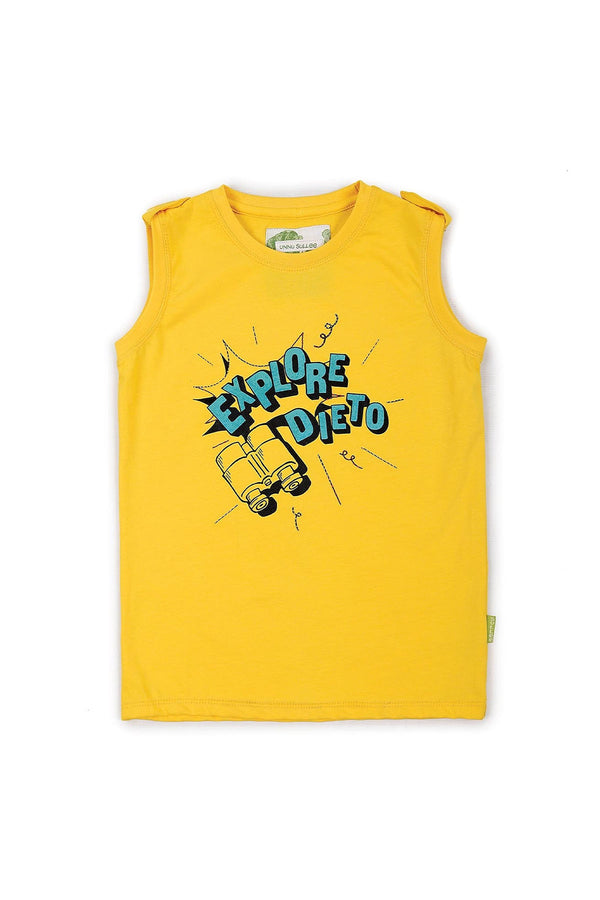 Explore Dieto, Sleeveless Shirt (Lemon)-UNNUSULLEE