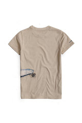 Skateboard Crew Khaki Tee - UNNUSULLEE