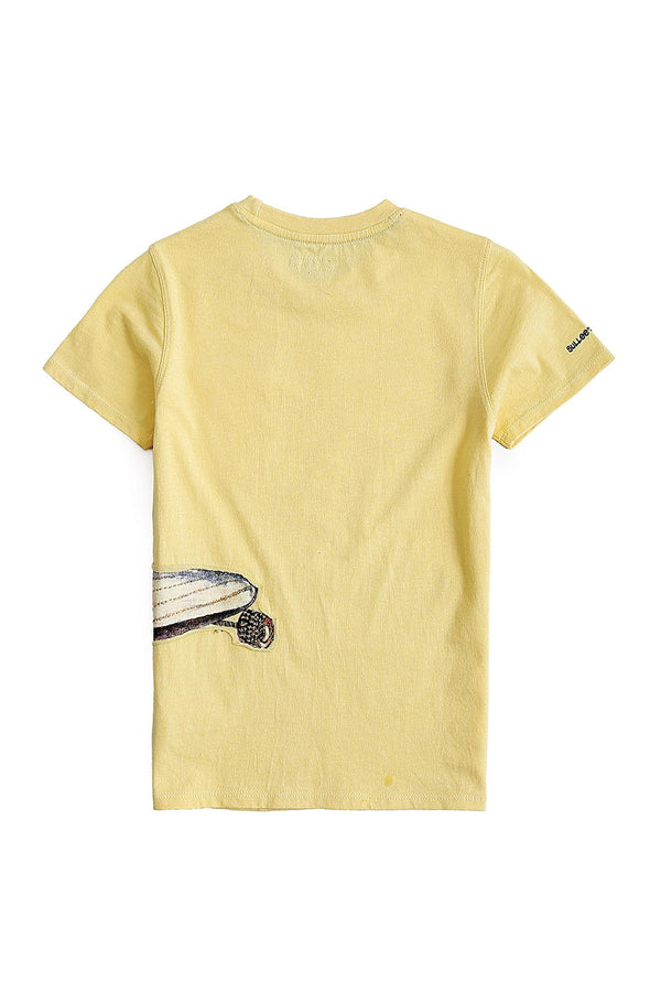 Skateboard Crew Yellow Tee - UNNUSULLEE