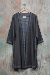 Tribal Gown - Charcoal - SHUBINAK.COM