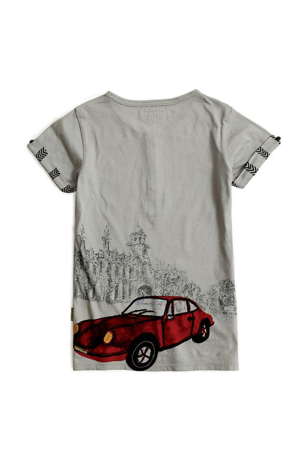 Red Road Grey Tee - UNNUSULLEE