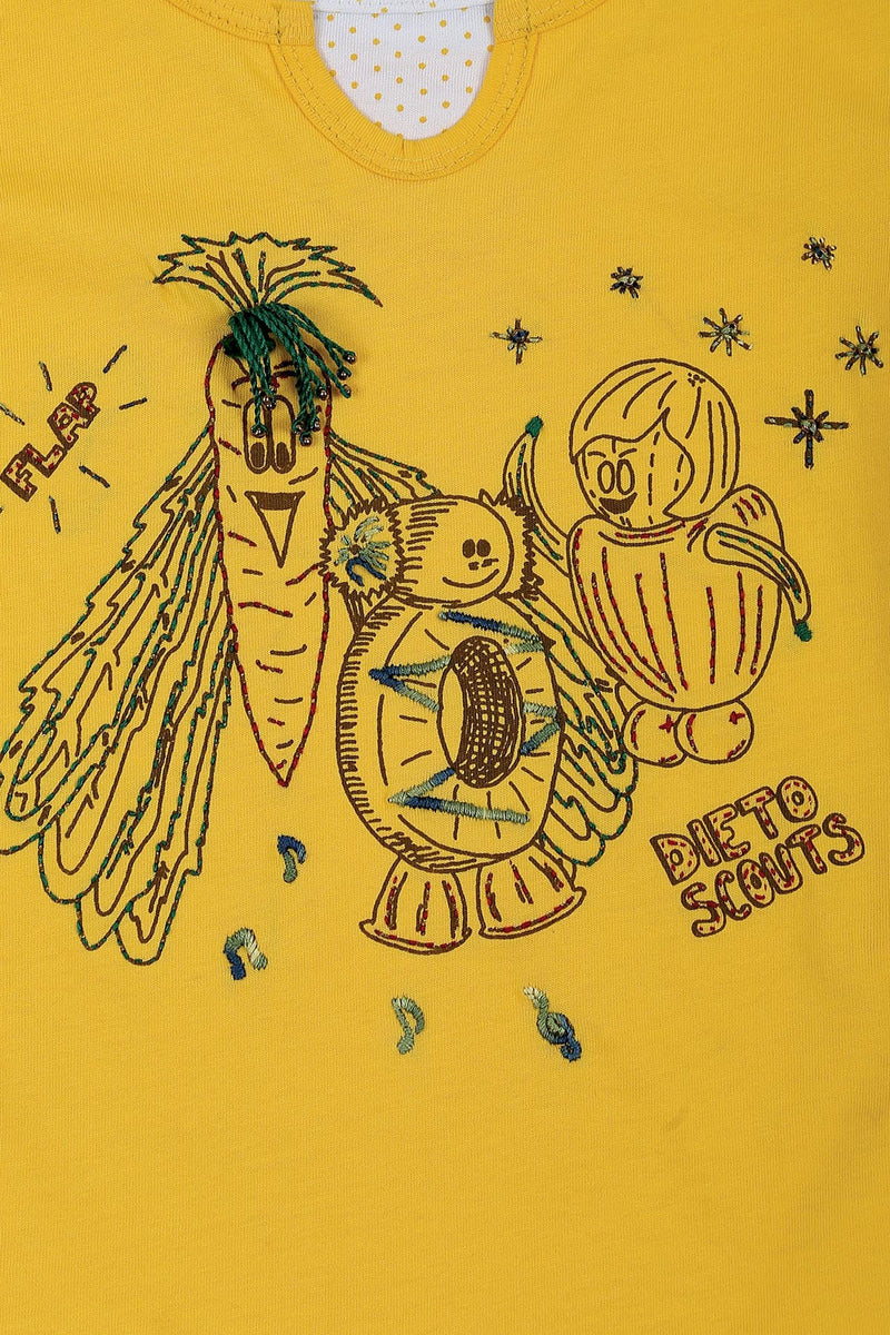 Dieto Scouts, T-Shirt (Lemon Yellow) - UNNUSULLEE