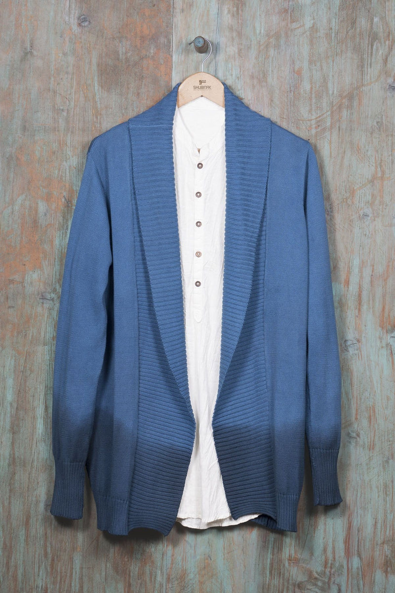Tie & Dye Sweater - Blue- SHUBINAK.COM