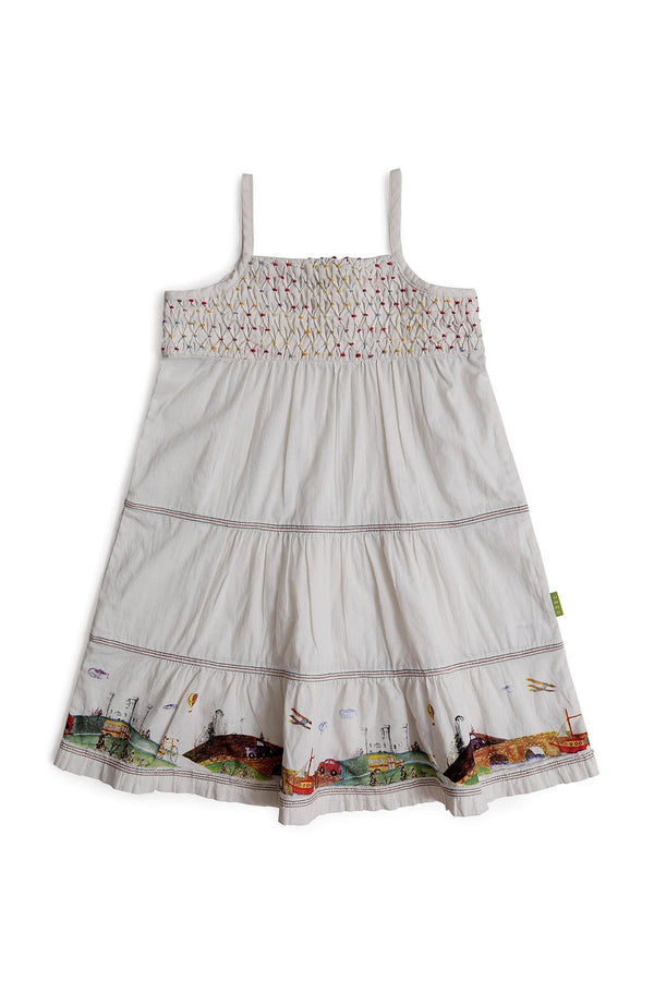 Fudge Fun White Dress - UNNUSULLEE