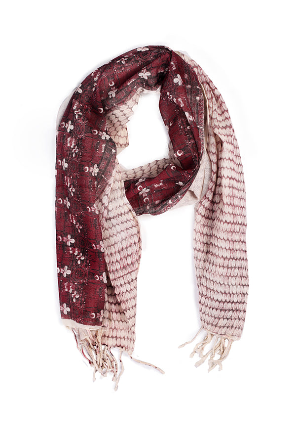 Cowrie 2 Print Scarf- SHUBINAK.COM