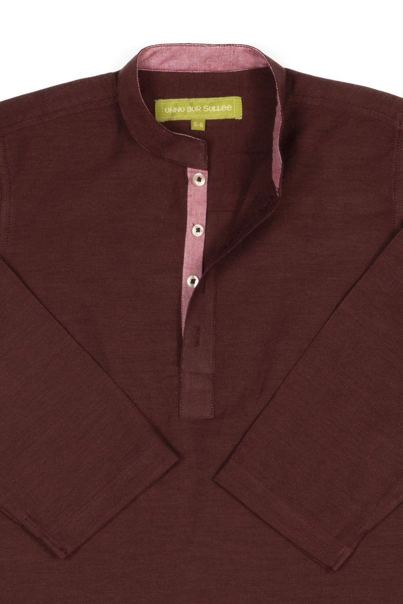 Maroon Kurta - UNNUSULLEE